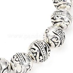 Alloy Round Beaded Stretch Bracelets for Women&nbsp;BJEW-JB12569-01