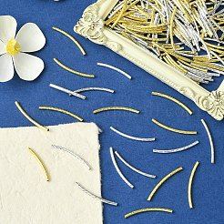 Brass Tube Beads&nbsp;KK-YW0001-98A-G