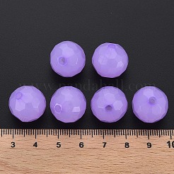 模造ゼリーアクリルビーズ  多面カット  ラウンド  暗い蘭  16.5x16mm  穴：2.5mm  約288個/500g&nbsp;MACR-S373-97C-E04
