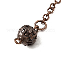 Brass Cable Chain Pointed Dowsing Pendulums&nbsp;HJEW-D004-04R