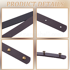 8 Bags 4 Colors PU Leather Bag Handles&nbsp;FIND-CL0001-50A