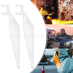 301ステンレス多機能レバーツール  こじ開けツール  消防用具  ステンレス鋼色  205x34x1mm&nbsp;TOOL-WH0127-46P