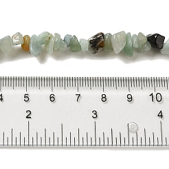 ナチュラルフラワーアマゾナイトチップビーズ連売り  5~8x5~8mm  穴：1mm  約31.5インチ&nbsp;X-G-M205-12-01