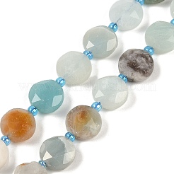 Natural Flower Amazonite Beads Strands&nbsp;G-C116-A38-01