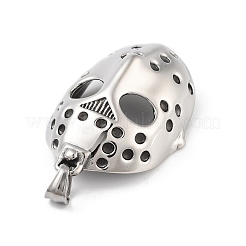 Retro 304 Stainless Steel Big Pendant Rhinestone Setting&nbsp;STAS-I205-09AS