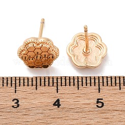 Brass Stud Earrings&nbsp;EJEW-D288-15G