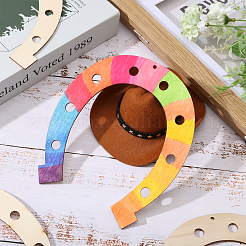 Horseshoe Wood Pendant Decorations&nbsp;WOOD-WH034-90
