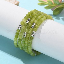 Natural Peridot Bead Bracelet&nbsp;ZW6419-4