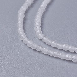 Natural White Jade Beads Strands&nbsp;G-F596-46E-2mm
