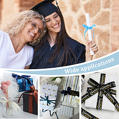 6Pcs 6 Styles Graduation Season Gold Stamping Polyester Printed Ribbon&nbsp;OCOR-PH0005-03