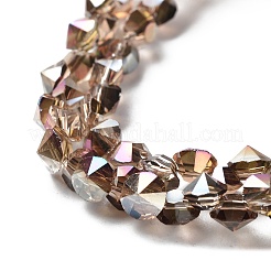 Electroplated Glass Beads Strands&nbsp;EGLA-S174-01B-03