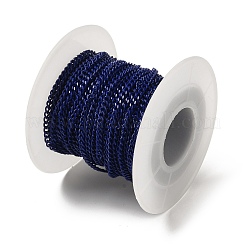 スプレー塗装された304ステンレス鋼カーブチェーン  スプールで  溶接されていない  ブルー  3x2x0.6mm&nbsp;STAS-B067-05A-04