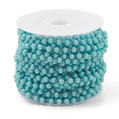 Glass Round Beaded Chain&nbsp;CHS-B003-01B