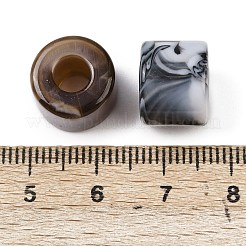 Opaque Acrylic European Beads&nbsp;OACR-G055-01B