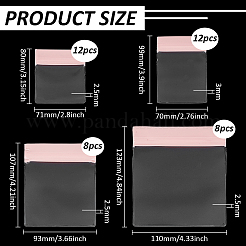 40Pcs 4 Styles Clear EVA Storage Resealable Bags&nbsp;ABAG-FG0001-08