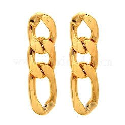 Iron Plating(IP) 304 Stainless Steel Stud Earrings&nbsp;EJEW-D095-23G