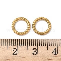 304 Stainless Steel Twisted Ring Linking Rings&nbsp;STAS-L300-005C-G