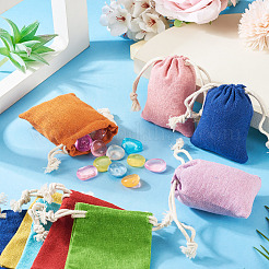 22Pcs 11 Colors Rectangle Cloth Packing Pouches&nbsp;ABAG-TA0001-87A