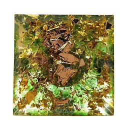 ボール付き樹脂オルゴナイトピラミッド  精神を高めるためのストレス解消  グリーン  60x60x60mm&nbsp;PW-WG11318-01