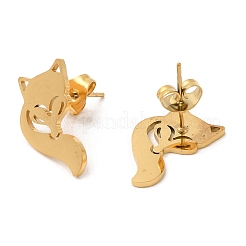 304 Stainless Steel Stud Earrings&nbsp;EJEW-H095-01G