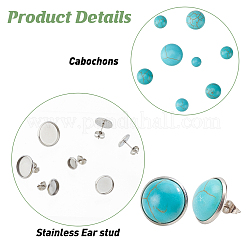 DIY Stone Earring Making Kits&nbsp;DIY-PH0006-10