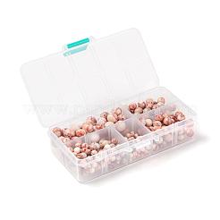 340個4サイズナチュラルレッドネットストーンラウンドビーズ  4mm / 6mm / 8mm / 10.5mm  穴：1~1.2mm&nbsp;G-LS0001-35