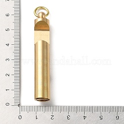 真鍮製の緊急ホイッスル  学校ジムアウトドアキャンプ釣りハイキング狩猟サバイバル用栓抜き  生（メッキなし）  58x9.5mm&nbsp;KK-Q791-01C