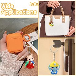 プラスチックキーホルダー  鉄パーツ  混合動物  ミックスカラー  10~10.5cm&nbsp;KEYC-CJ00007