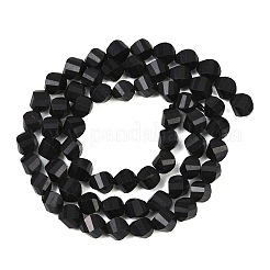 Natural Shungite Beads Strands&nbsp;G-P611-C35-01