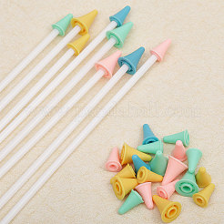 60Pcs 2 Style Synthetic Rubber Knitting Needle Point Protectors&nbsp;FIND-GL0001-53