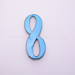 Plastic & PVC Number Sign Labels&nbsp;X-KY-WH0023-A08-03