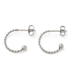 201 Stainless Steel Stud Earring&nbsp;EJEW-C131-06P