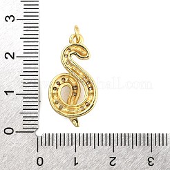 Brass Micro Pave Clear Cubic Zirconia Pendants&nbsp;KK-Z110-02G-01