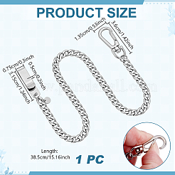 304 Stainless Steel Chunky Curb Chains Pendant Decorations&nbsp;HJEW-GA00101
