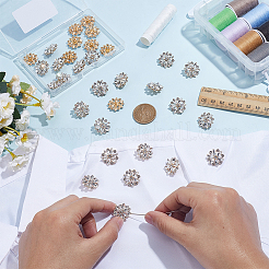 30Pcs Alloy Rhinestone Shank Buttons&nbsp;BUTT-HY0001-29