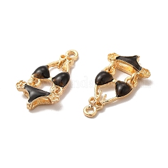 合金エナメル パンツ  鉛フリー＆カドミウムフリー  ライトゴールド  ビキニチャーム  ミックスカラー  25x13.5x4mm  穴：1.6mm&nbsp;ENAM-K067-48KCG