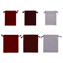 6Pcs 6 Styles Velvet Jewelry Drawstring Bags&nbsp;TP-TADJ0001-01
