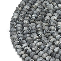Natural Larvikite Beads Strands&nbsp;G-P575-A38-6x4mm