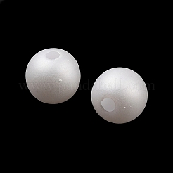 Frosted Plastic Imitation Pearl Beads&nbsp;KY-F022-6mm-01