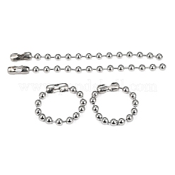 Non-Tarnish 304 Stainless Steel Ball Chain Bracelets&nbsp;BJEW-G618-03P