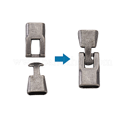 合金製スナップロッククラスプ留め金具  ガンメタ色  34mm&nbsp;PALLOY-TAC0009-24AS