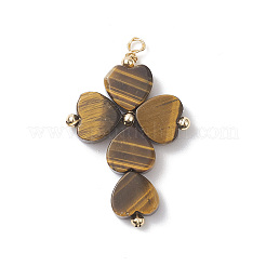Mixed Gemstone Heart Pendants&nbsp;PALLOY-JF02061