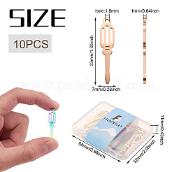 10個5色304ステンレスペンダント  ねじ回し  ミックスカラー  33x7x1mm  穴：1.8mm  2個/カラー&nbsp;FIND-BY0001-02