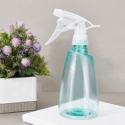 透明なプラスチック製のトリガー噴出ボトル  再利用可能な空のスプレーボトル  細かいミストスプレーボトル  園芸植物ヘアサロンを掃除するため  グリーン  21.3x8.45cm&nbsp;AJEW-GA0001-10