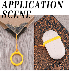 45Pcs 3 Style Silicone Rings with 1Pc Rubber Necklace Lanyard Anti-Lost Pendant Holder&nbsp;DIY-GF0008-18