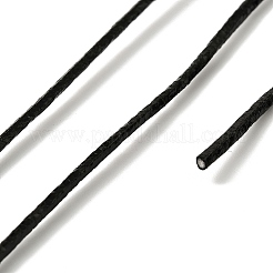 レーザーPUレザーコード  DIYのジュエリーには  ブラック  2mm  約98~100 M /バンドル&nbsp;AJEW-I070-A10