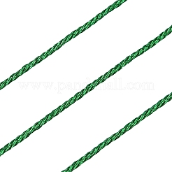 12プライメタリックコード  ジュエリー作りのための  グリーン  0.8mm  約27.34ヤード（25m）/ロール&nbsp;MCOR-CJ0001-03N