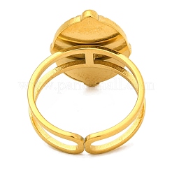 Oval Natural Carnelian Finger Rings&nbsp;RJEW-Q822-51G-02