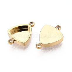 304 Stainless Steel Connector Cabochon Settings&nbsp;STAS-N115-36G
