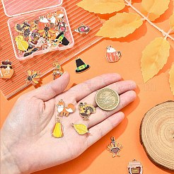 30Pcs 15 Styles Thanksgiving Day Alloy Enamel Pendants&nbsp;ENAM-FS0001-98